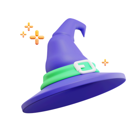 Sombrero de bruja  3D Icon