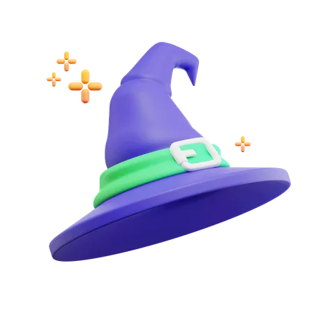 Sombrero de bruja  3D Icon