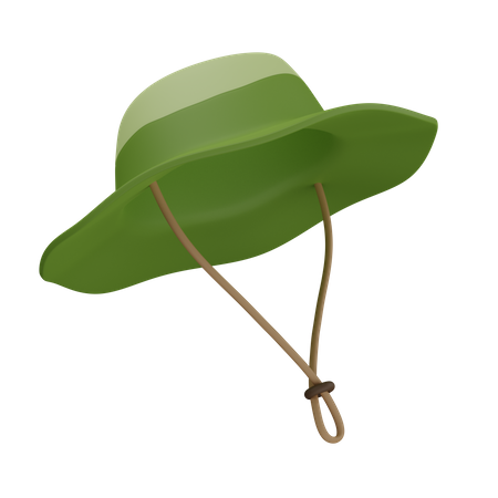 Sombrero de camping  3D Illustration