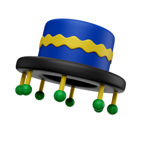 Sombrero de carnaval  3D Icon