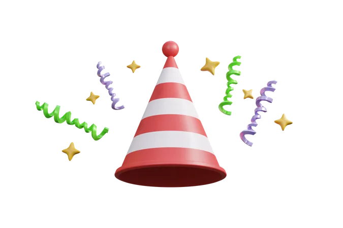 Sombrero de cumpleaños  3D Icon