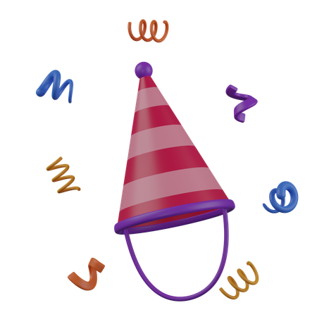 Sombrero de cumpleaños  3D Icon