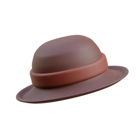 Sombrero de detective  3D Icon