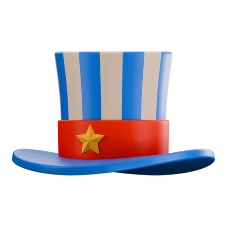 Sombrero del día de los caídos en EE. UU.  3D Icon