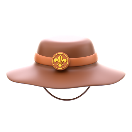 Sombrero de explorador  3D Icon