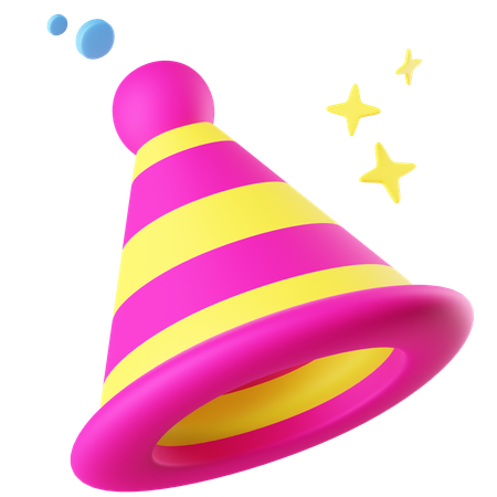 Sombrero de fiesta  3D Icon
