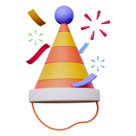 Sombrero de fiesta  3D Icon