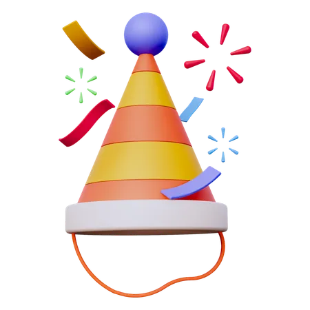 Sombrero de fiesta  3D Icon