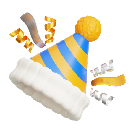 Sombrero de fiesta  3D Icon