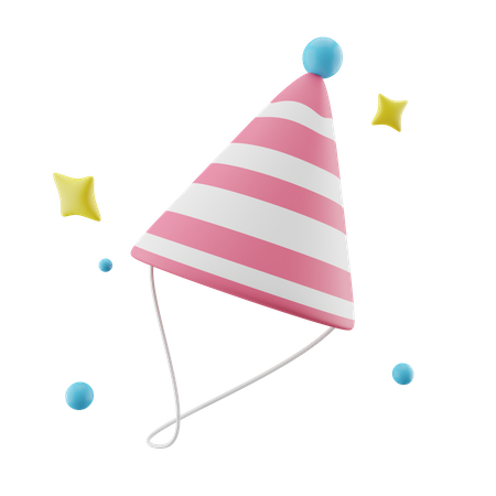 Sombrero de fiesta de cumpleaños  3D Icon