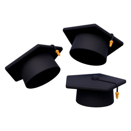 Sombrero de graduacion  3D Icon