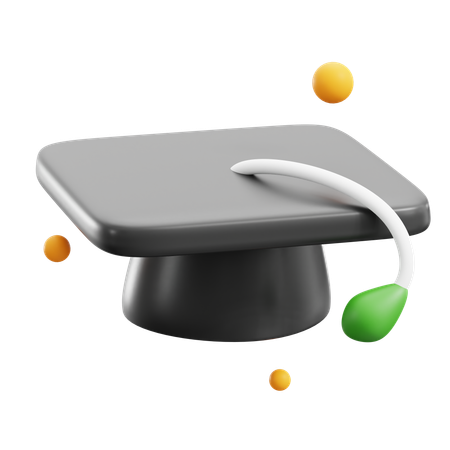 Sombrero de graduacion  3D Icon