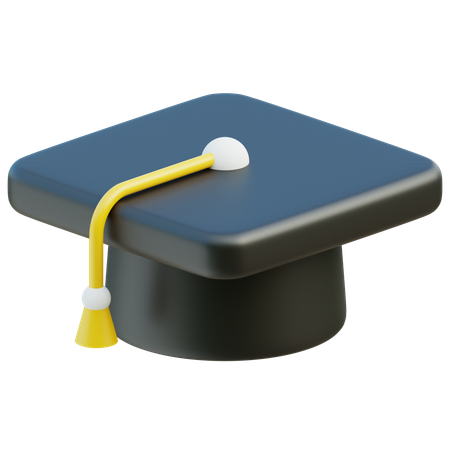 Sombrero de graduacion  3D Icon