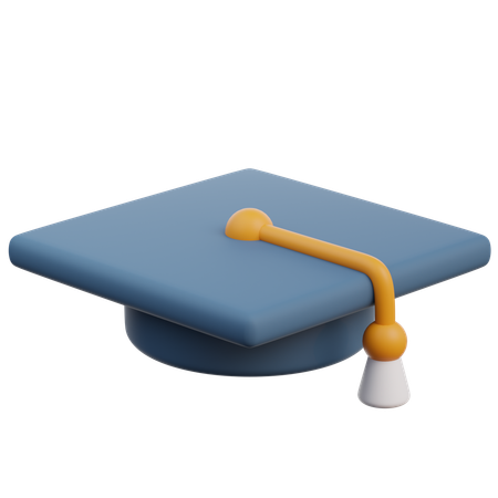 Sombrero de graduacion  3D Icon