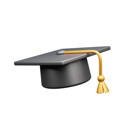 Sombrero de graduacion  3D Icon