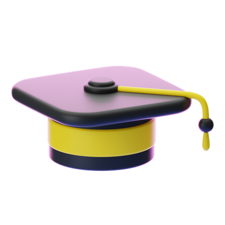 Sombrero de graduacion  3D Icon