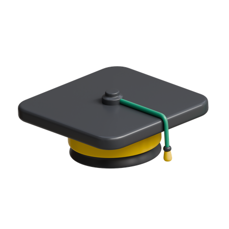 Sombrero de graduacion  3D Icon