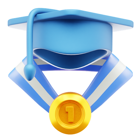 Sombrero de graduacion  3D Icon