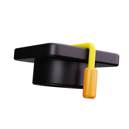 Sombrero de graduacion  3D Icon