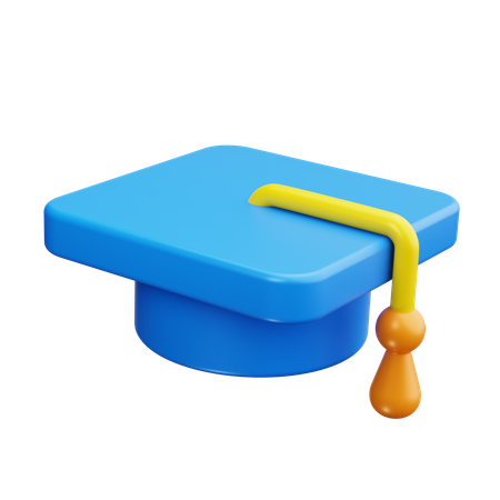 Sombrero de graduacion  3D Icon