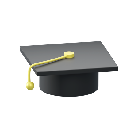 Sombrero de graduacion  3D Illustration