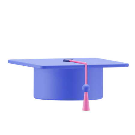 Sombrero de graduacion  3D Illustration