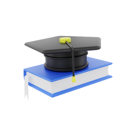 Sombrero de graduacion  3D Illustration