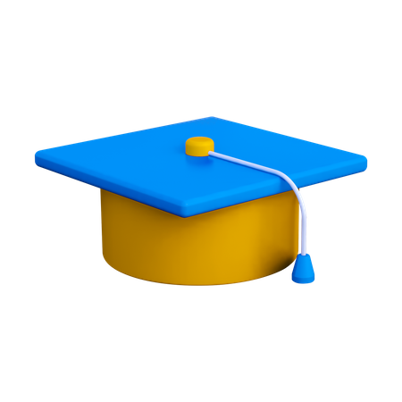 Sombrero de graduacion  3D Illustration