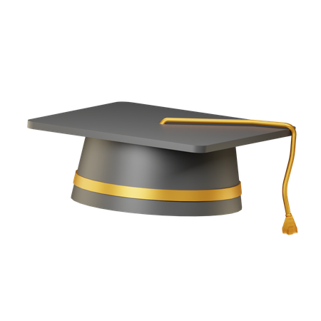 Sombrero de graduacion  3D Illustration