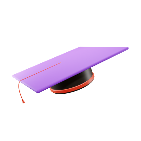 Sombrero de graduacion  3D Illustration