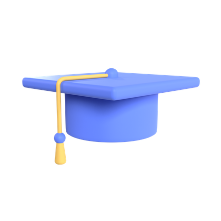 Sombrero de graduacion  3D Illustration