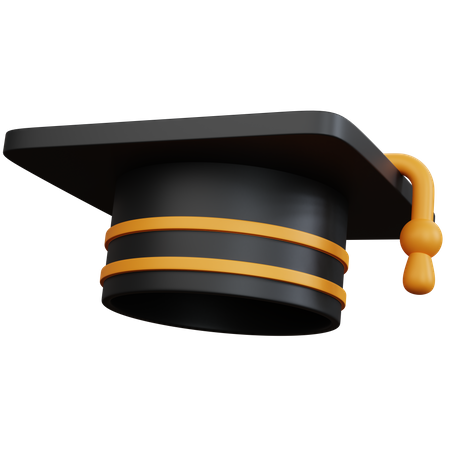 Sombrero de graduacion  3D Icon