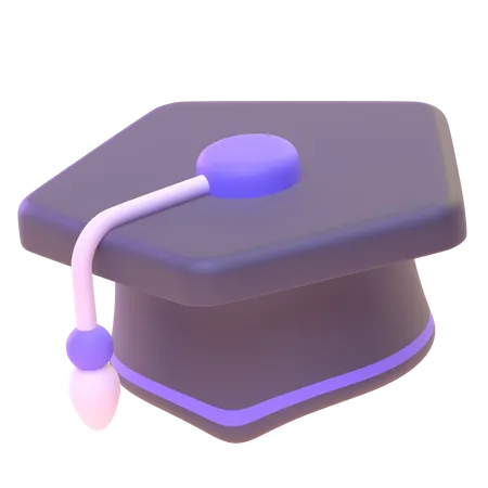 Sombrero de graduacion  3D Icon