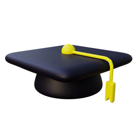 Sombrero de graduacion  3D Icon