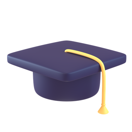 Sombrero de graduacion  3D Icon