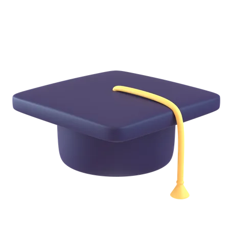 Sombrero de graduacion  3D Icon