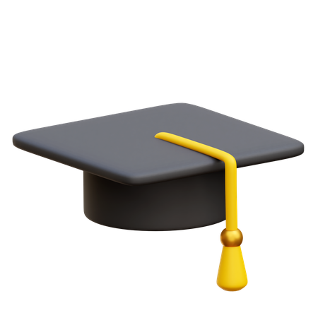 Sombrero de graduacion  3D Icon