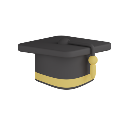 Sombrero de graduacion  3D Icon