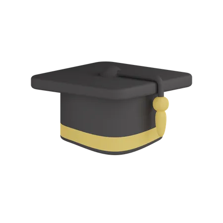 Sombrero de graduacion  3D Icon