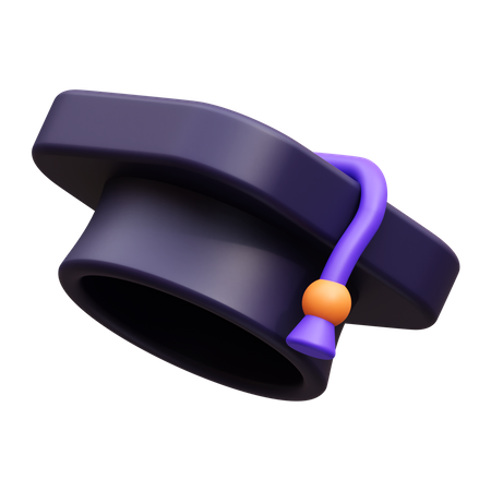 Sombrero de graduacion  3D Icon