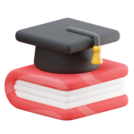 Sombrero De Graduacion Con Libro 3D Icon