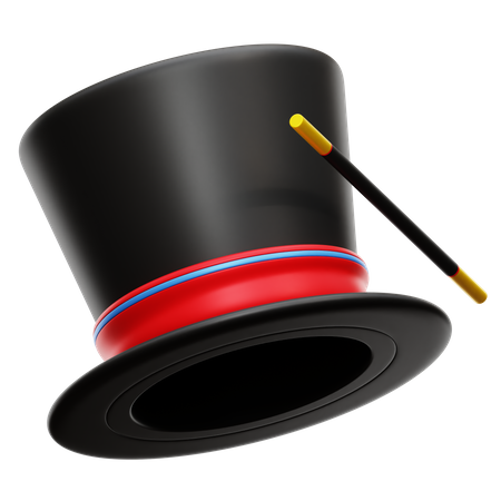 Sombrero de mago  3D Icon