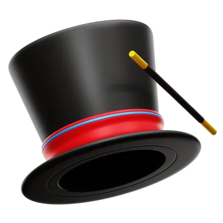 Sombrero de mago  3D Icon