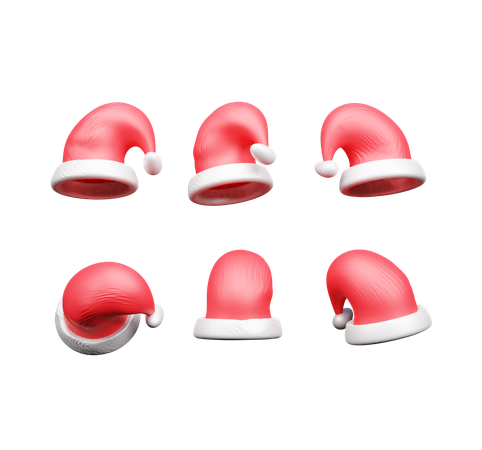 Gorro navideño  3D Icon