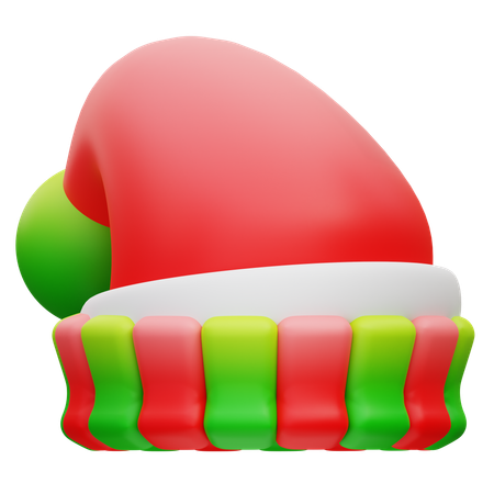 Gorro navideño  3D Icon