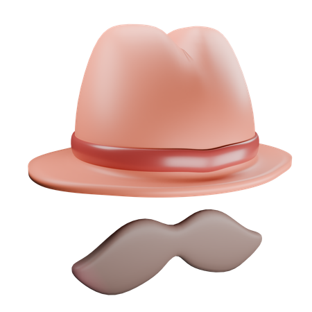 Sombrero de papá elegante  3D Icon