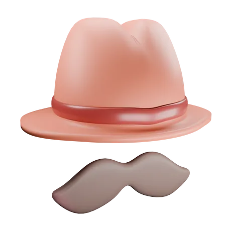 Sombrero de papá elegante  3D Icon