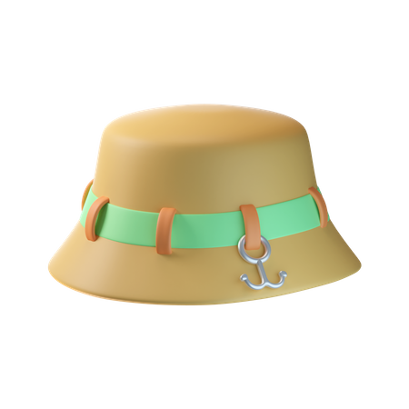 Sombrero de pesca  3D Icon