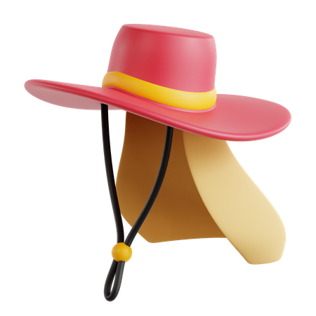 Sombrero de pesca  3D Icon