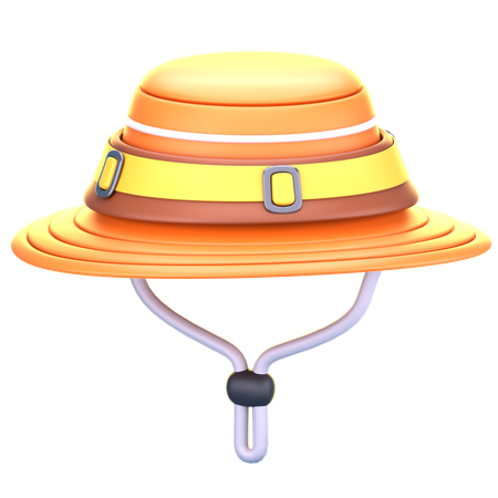 Sombrero de pescador de pesca  3D Icon